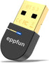 eppfun USB Bluetooth Adapter for PC Laptop Desktop, Bluetooth 5.3 Dongle Receiver, Wireless Audio Adapter, Support Windows 11/10/8.1, Compatible w...
