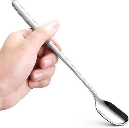 Long Handle Ice Tea Spoons,9.1-Inch Tea Spoons,Coffee Spoon,Ice Cream Spoon,Stainless Steel Long Stirring Spoons Cocktail Mixing Spoons for Cold D...