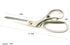 Professional Tailor Scissors 8.5 in for Cutting Fabric Multi-Purpose Heavy Duty Scissors Sewing Scissors for Leather Cutting Industrial Sharp Sewi...