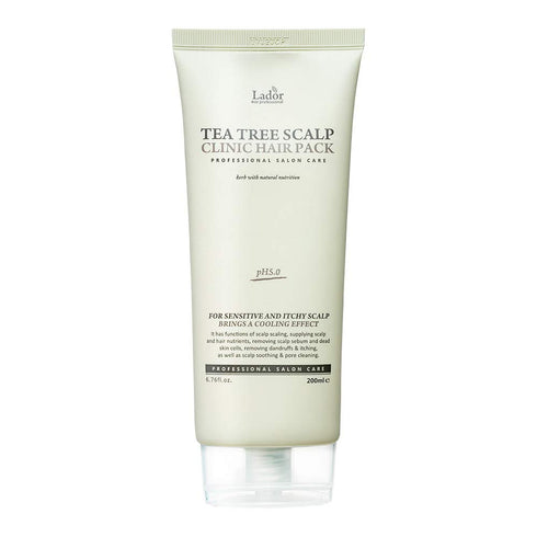 LA'DOR Tea Tree Scalp Clinic Hair Pack - Calming & Nourishing w/Snail Mucin, Tea Tree, Green Tea, Aloe - Hair Conditioning Treatment Mask for Itch...