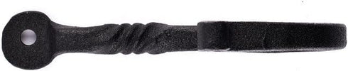 Renovators Supply Bathroom Hooks 3.5 in. Black Wrought Iron Wall Mount Hooks for Hanging Robe, Towel, Hat, Or Jewellery with Mounting Hardware Pac...