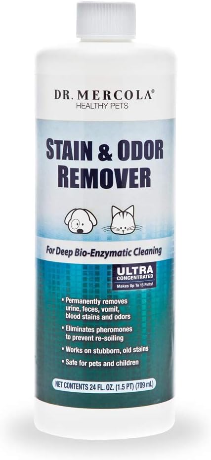 Dr. Mercola, Pet Stain and Odor Remover, 24 FL. oz (1.5 PT) (709 mL), Safe for Pets and Children...