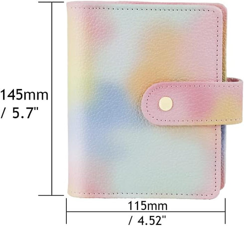 Pink PU Leather Budget Binder Cover, for A7 6-Ring Money Organizer Budgeting Refillable Loose Leaf Receipt Binder Notebook Bookmark Planner Book w...