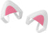 kwmobile Cat Ears for Overear Headphone (Set of 2) - Fits Headbands 1" to 1.5" (2.5cm to 3.8cm) Diameter - White/Dark Pink...