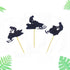 Morndew 24 PCS Snowmobile Cupcake Toppers for Sport Party Baby Shower Birthday Party Wedding Party Decorations...