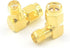 5pcs SMA Male to Female Right Angle 90-Degree Adapter Gold Plated Contacts Pack of 5...