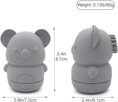 PandaEar 4 Pack Silicone Bath Toys for Babies 0-6 6-12 months, Mold Free Bathtub Toys for Toddlers Kids Infant, Non Toxic Swimming Shower Toys for...