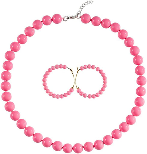 Faux Hand Knotted Glass Imitation Pearls Necklace Earring Jewelry Sets Varios colores for Women...