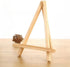 5 Pack 4.9" Mini Wood Display Easel, Natural Wooden Tripod Holder Stand for Displaying Small Canvases, Business Cards, Photos...