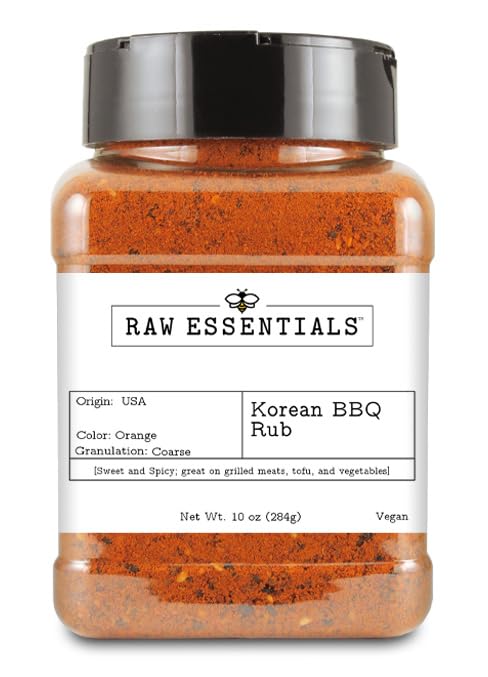 Korean BBQ Rub - Sweet and Spicy - Great on Grilled Meats, Tofu and Vegetables - Delicious Seasoning Inspired by Asian Cuisine - Vegan - 10 Ounce ...