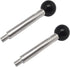 NGe 2pcs Machine Tool Handle with Ball Knob,Revolving Handle Machine Tool,Threaded Revolving Handle,for Machine Tool Accessory,(M8X100)...