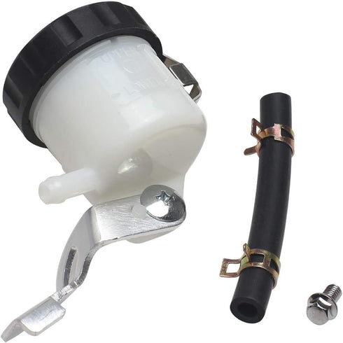 Motorcycle Front Brake Master Cylinder Brake Pump Tank Oil Cup Fluid Bottle Reservoir w/Bracket Aftermarket Part Compatible with for Suzuki GSXR 6...