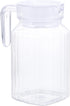 IMIKEYA Small Glass Pitcher Plastic Pitcher with Lid Cold Water Kettle Juice Pitcher Water Beverage Pitcher for Ice Tea Drinks Home Party Supplies...