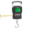 165lb 75kg Digital Fishing Postal Hanging Hook Scale with Measuring Tape, 2 AAA Batteries (Not Included)(Black)...