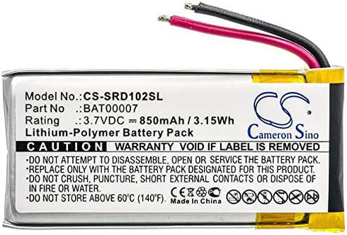 BAT00007 Battery Replacement for Cardo Scala Rider Packtalk, Packtalk Duo, SRPT0102, Require Soldering...