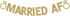 Married AF Banner, Fun Wedding Party Gold Gliter Paper Sign Backdrops...