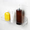 Plastic Wall Mount Organizer, Clear Adhesive Storage Box Organizer No Drilling Hang Walls/Doors for Kitchen, Bathroom, Bedroom, Cabinet, Office, C...