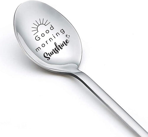 Good Morning Sunshine Spoon Gifts for Women Girls Christmas Birthday Gift for Coffee Tea Lover Grandma Wife Anniversary Valentine's Day Gifts for ...