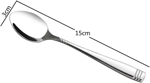 12 Pieces Small Stainless Steel Spoons, Stainless Steel Teaspoon Set...