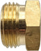 Brass Garden Hose Adapter Fitting, 1/2” NPT Female Threads and 3/4" GHT Male Connector, shower pipe arm handshower adapter, Heavy-Duty High-Pressu...