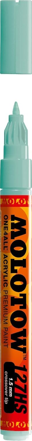 MOLOTOW ONE4ALL Acrylic Paint Marker, 1.5mm, Lago Blue Pastel, 1 Each (127.415)...