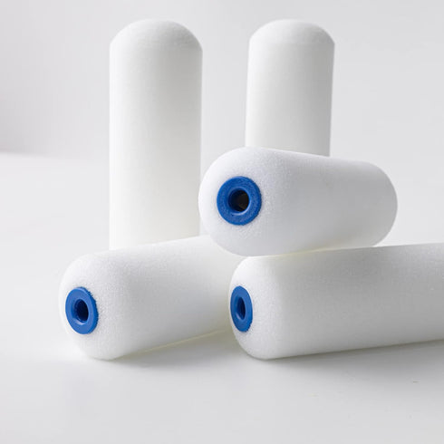 Mister Rui Foam Paint Roller, 4 Inch Paint Roller 10 Pack, Small Paint Roller, Foam Paint Roller 4 Inch, Small Foam Paint Roller High Density, 4 I...
