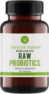 Antler Farms - Raw Probiotics 60 Billion CFU, 60 Capsules, Prebiotics & Probiotics Enzymes, Shelf Stable, Digestive & Immune Health, Vegan, Non-GM...
