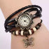 JewelryWe Women Quartz Bracelet Watch Fashion Weave Wrap Around Leather Wrist Watch Classic Bracelet Watch for Valentine’s Day...