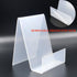 Clear Acrylic Book Stand with Ledge, Transparent Book Holder Display Stand for Displaying Pictures, Books, Cookbooks, Menus, Music Sheets, CDs, No...