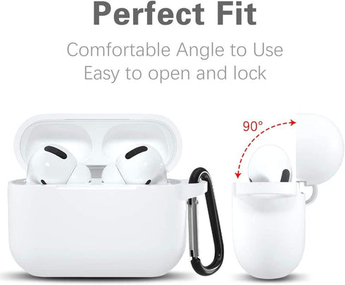 Lerobo Compatible with AirPods Pro Case,Waterproof Silicone Case for AirPods Pro Case Cover,Shockproof Full Protective Cover Compatible for Airpod...