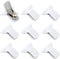 9pcs Duvet Clips for Comforter Inside, White Padded Comforter Clips Strong Hold Duvet Cover Holder Blanket Quilt Fasteners Prevent Comforter from ...