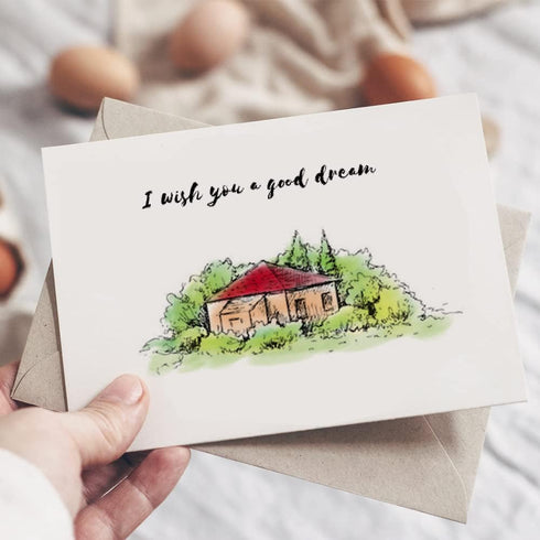 Hying Spring Landscape House Clear Stamps for Card Making, Field Tree Transparent Rubber Stamps for Bullet Journal DIY Scrapbook Decoration Handma...