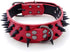 Spiked Studded Dog Collar, PU Leather Dog Collar, Adjustable Pet Collars for Medium or Large Breed Pet (L, Red3)...