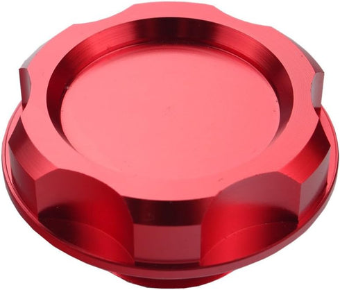 Dewhel Billet Engine Oil Fuel Filler Tank Cap Cover For Honda Acura Civic TL Color Red...