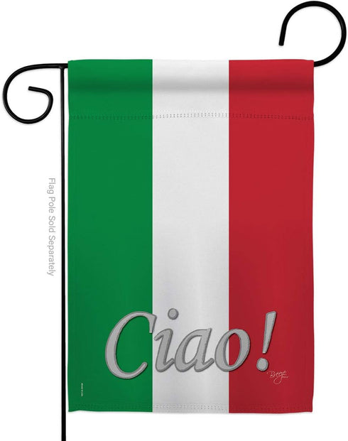 Breeze Decor Regional Nation International World Country Particular Area House Banner Small Yard Double-Sided, Garden Flag 13"x 18.5", Italian Dec...