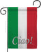 Breeze Decor Regional Nation International World Country Particular Area House Banner Small Yard Double-Sided, Garden Flag 13"x 18.5", Italian Dec...