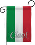 Breeze Decor Regional Nation International World Country Particular Area House Banner Small Yard Double-Sided, Garden Flag 13"x 18.5", Italian Dec...