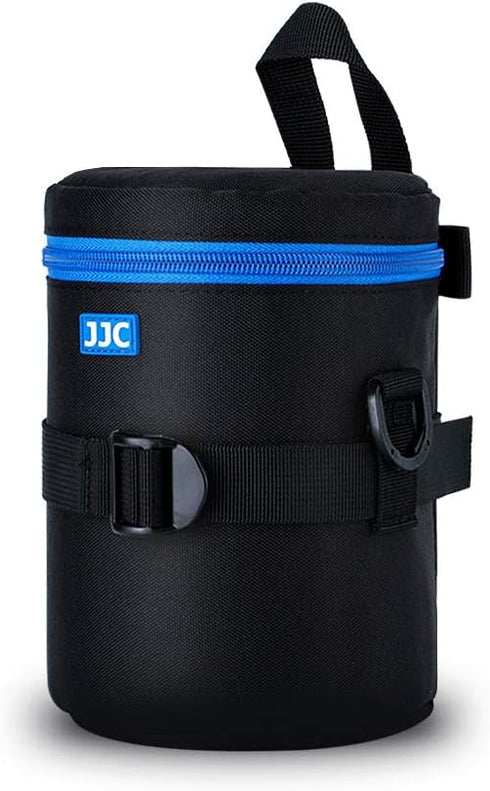 JJC Camera Lens Pouch Case for Canon EF 50mm f1.2 EF 24-70mm EF 70-300mm Tamron SP 70-300mm & More, Zipper Polyester Lens Protective Bag Interior ...