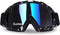 Motorcycle Goggles Dirt Bike Goggles Windproof ATV Dustproof Racing GogglesScratch Resistant Ski Goggles Protective Safety Glasses PU Resin (Black...