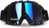 Motorcycle Goggles Dirt Bike Goggles Windproof ATV Dustproof Racing GogglesScratch Resistant Ski Goggles Protective Safety Glasses PU Resin (Black...