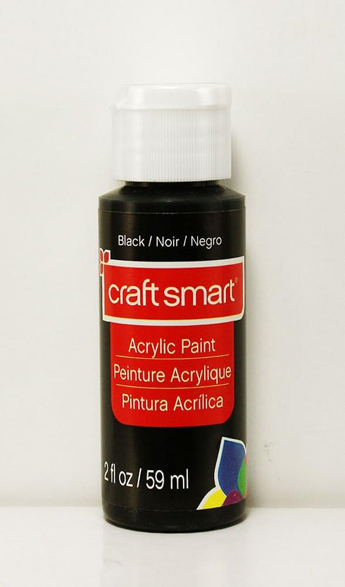 Craft Smart Acrylic Paint 2 Fl.oz. 1 Bottle Black...