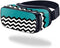 MightySkins Skin Compatible with Samsung Gear VR (Original) Cover wrap Sticker Skins Teal Chevron......