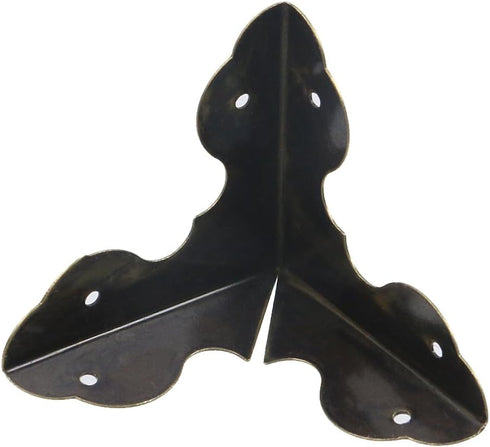 T Tulead 40PCS Metal Corner Protector Decorative Corner Hadrware Wood Corner Guards Black Edge Guard 1.3" with Mounting Screws...