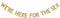 We're Here for The Sex Banner, Fun Gender Reveal Party Banner, Gold Gliter Paper Garland for Baby Shower Party Decorations Supplies...