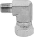 (2-PACK) 1501-02-04 Hydraulic Hose Adapter Fitting 1/8" Male (1/8"-27NPTF) × 1/4" Female (1/4"-18NPSM) Swivel 90° Elbow SAE Pipe Joints Tube Conne...