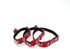 Dogs Kingdom Dog Cat Collar with Bell and Cat Buckle,Japanese Flower Breakaway Pet collar for Cats Kittens Puppy Red S:6.6-10.6" Neck...