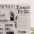 Things to Do Clear Stamps for Card Making Calendar Month Transparent Silicone Stamp DIY Scrapbooking Supplies Embossing Paper Card Album...