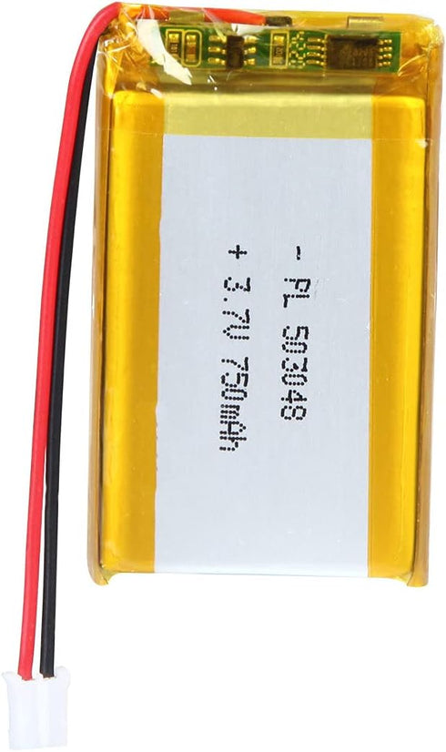 3.7V 750mAh 503048 Lipo battery Rechargeable Lithium Polymer ion Battery Pack with JST Connector...