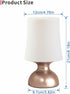 LED Gold and White Lamp,Battery Powered Night Light, Cordless Night Light, 100% Electrical Safety at Home, Minimalist Table Lamp, Decorative Gold ...