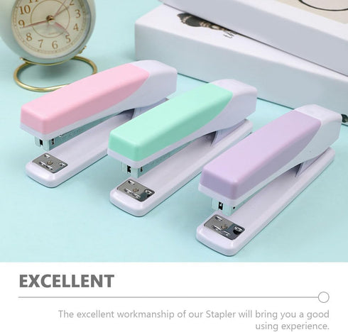 LUOZZY Desktop Stapler Large Capacity Stapler Reduced Effort Stapler Labor-Saving Stapler for Office Desk Accessories, Purple…...